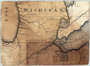 map of Michigan, ohio and indiana